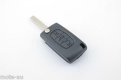 To Suit Citroen C2/C3/C4/C5/C6/C8 3 Button Remote Flip Key Blank Shell/Case/Enclosure | Remote Pro